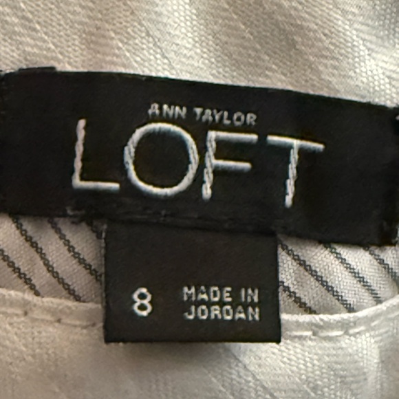 Ann Taylor LOFT Julie Trouser Pants Deep Space Navy Straight Leg Pleats Size 8 - Picture 7 of 14